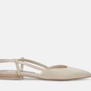 NARAH FLATS IVORY LEATHER
